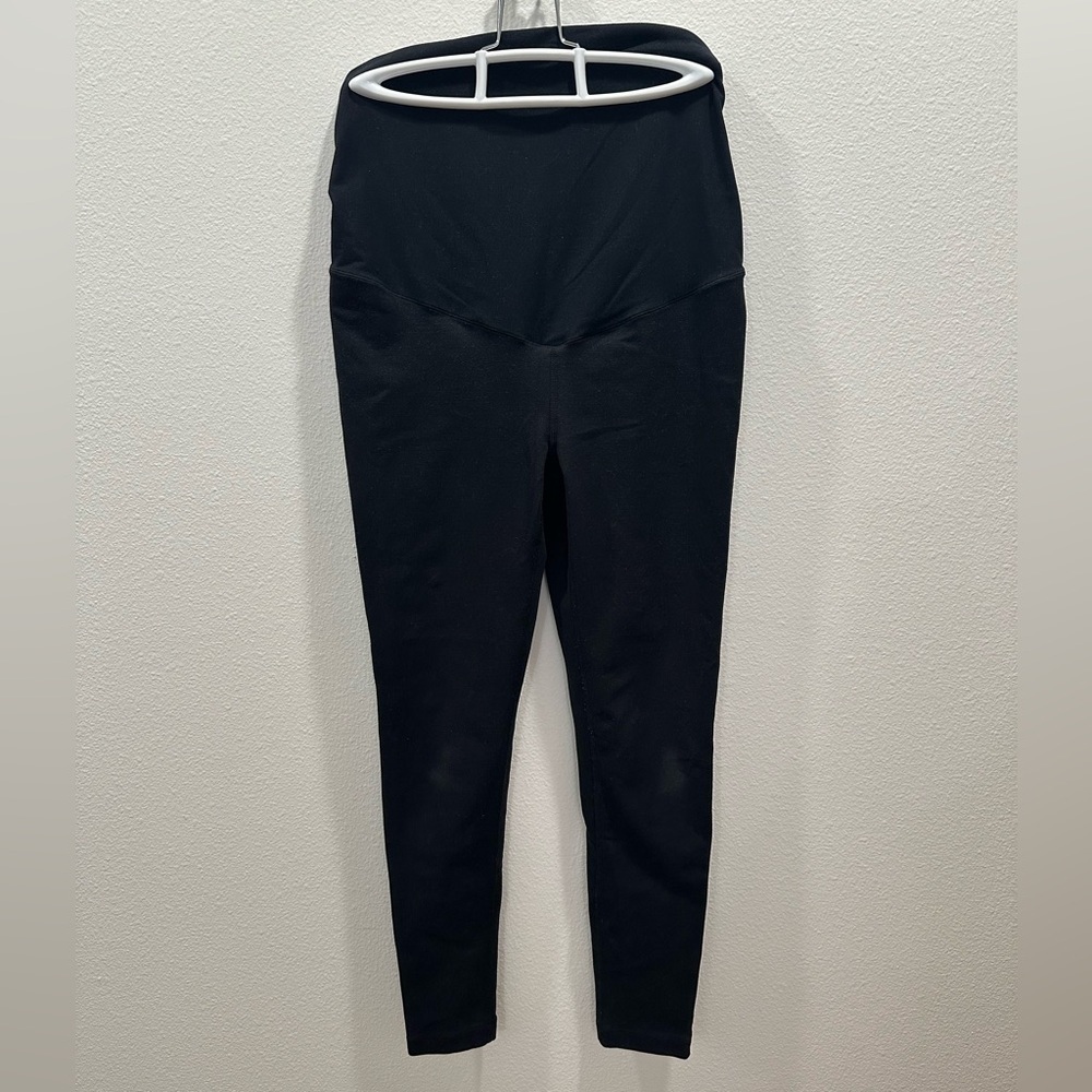 Zella Classic Black over belly maternity Leggings size small - Picture 2 of 5